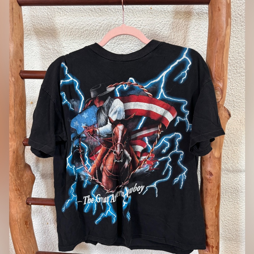 Vintage, single stitch, Great American Cowboy T Shirt